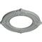 Ekena Millwork Benson Ceiling Medallion (Fits Canopies up to 6 1/8"), 11 1/8"OD x 6 1/8"ID x 5/8"P, Primed White CM11BN - alternate 3
